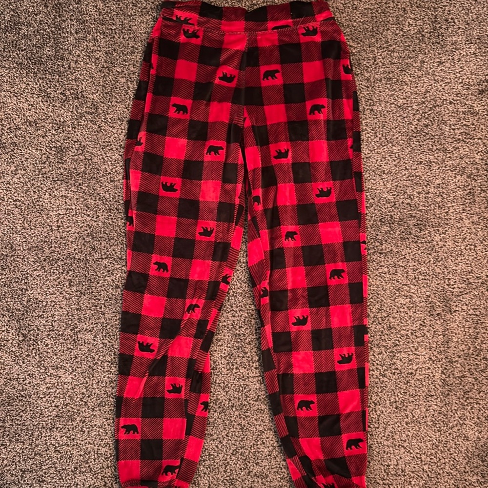 Super soft pj lounge plaid pants